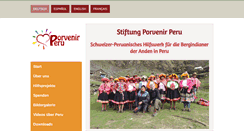 Desktop Screenshot of porvenirperu.org